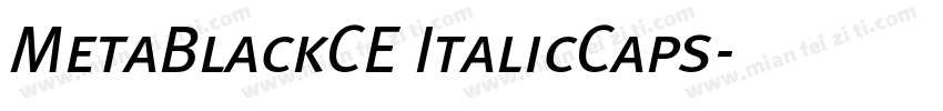 MetaBlackCE ItalicCaps字体转换